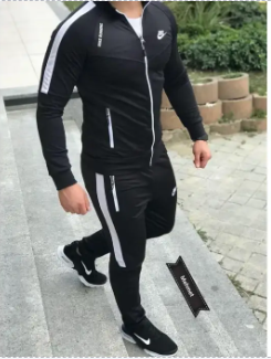 Спортивний чоловічий костюм Чорний (S M L XL) 00013 фото