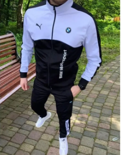 Спортивний чоловічий костюм Чорний (S M L XL) 00020 фото